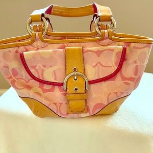 Coach Pink Purse with free wallet included
